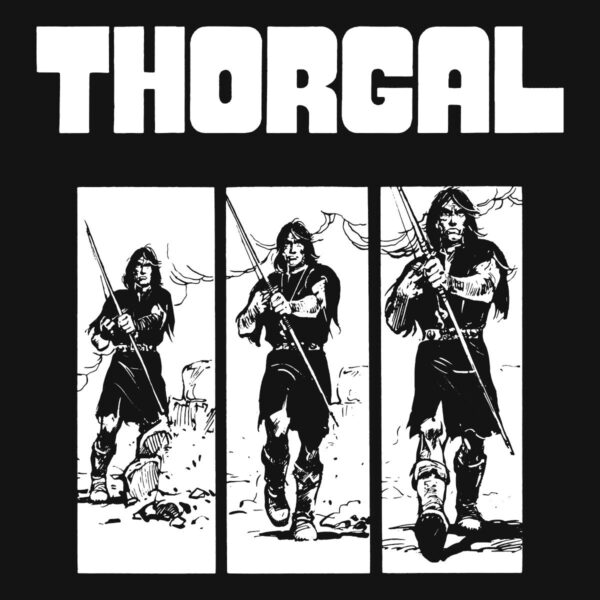 Thorgal kadry - T-shirt czarny - wzór