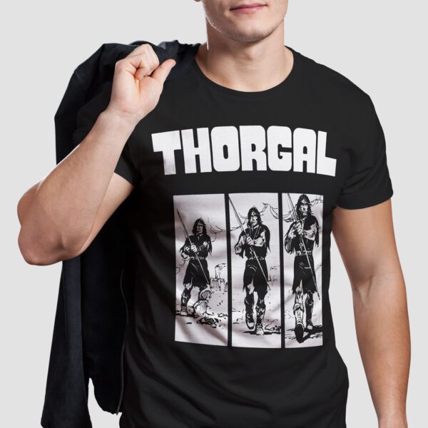 Thorgal kadry - T-shirt męski czarny