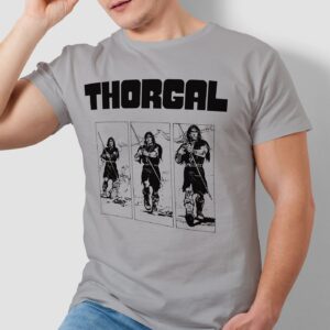 Thorgal kadry - T-shirt męski szary