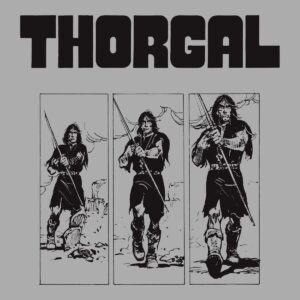 Thorgal kadry - T-shirt szary - wzór