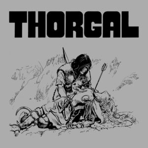 Thorgal i Pan 3 Orłów - T-shirt szary - wzór